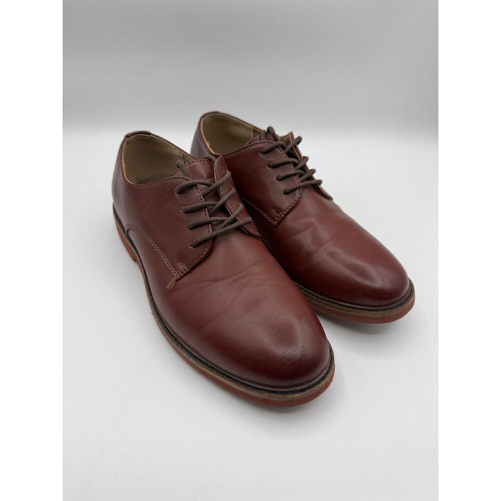 Deer Stags Denny Boys Round Oxford Shoes in Dark Luggage Size 6